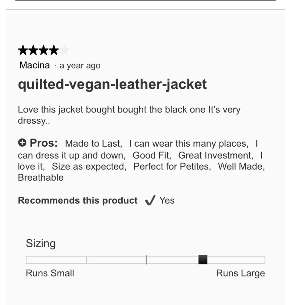 Cleo NWT  Quilted Vegan Leather French Jacket size MP. - Picture 10 of 12